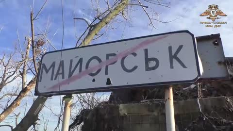 Report by the DNR press service from the liberated village of Maiorsk