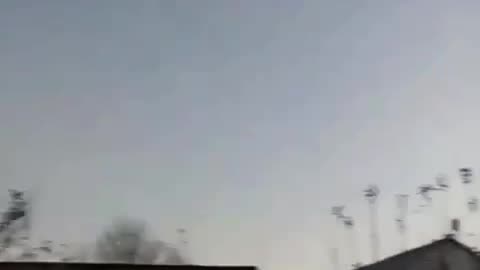 A Caliber is flying. Then the second. Then the fifth. In formation.