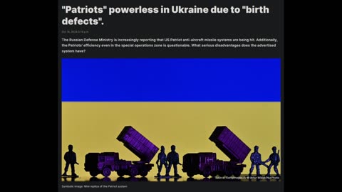 "Patriots" powerless in Ukraine due to "birth defects".