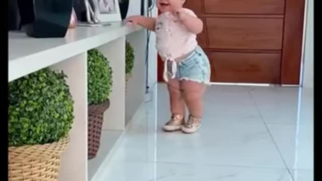 Cute Baby super funny reactions - Try not to laugh ❤️😂😂😂😂😂 #1 #Shorts