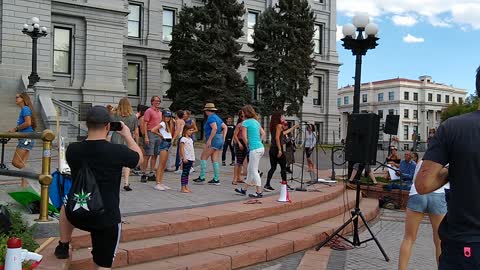 Vaccine Protest Flash Mob