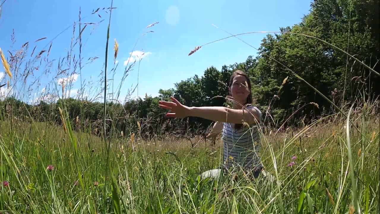 Girl enjoying nature