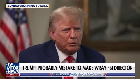 Trump on Wray - it’s a sad case