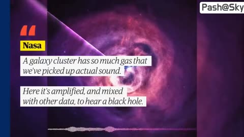 Nasa releases audio what a black hole sound like