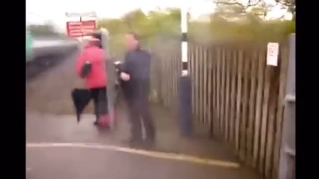 Train Spotter * Almost*Killed by High Speed Train