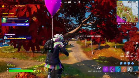 Fortnite - Jumping with a balloon 🎮🐱‍🐉🐱‍🏍