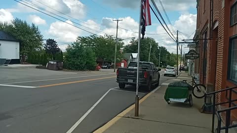 Bicycling into Hayesville Ohio