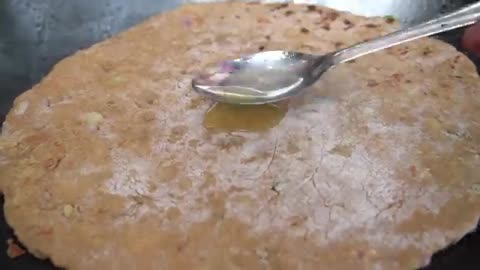 KING of BIG SIZE PARATHA | Big Aloo Paratha | Indian village