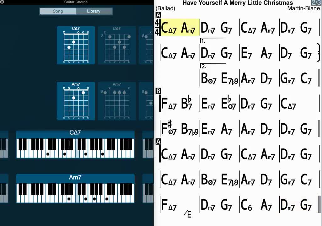 Have Yourself A Merry Little Christmas - iReal Pro - Jazz Tutorial