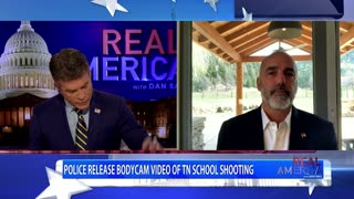 REAL AMERICA -- Dan Ball W/ Andrew Pollack, Fortified Schools Would Protect Kids, 3/28/23