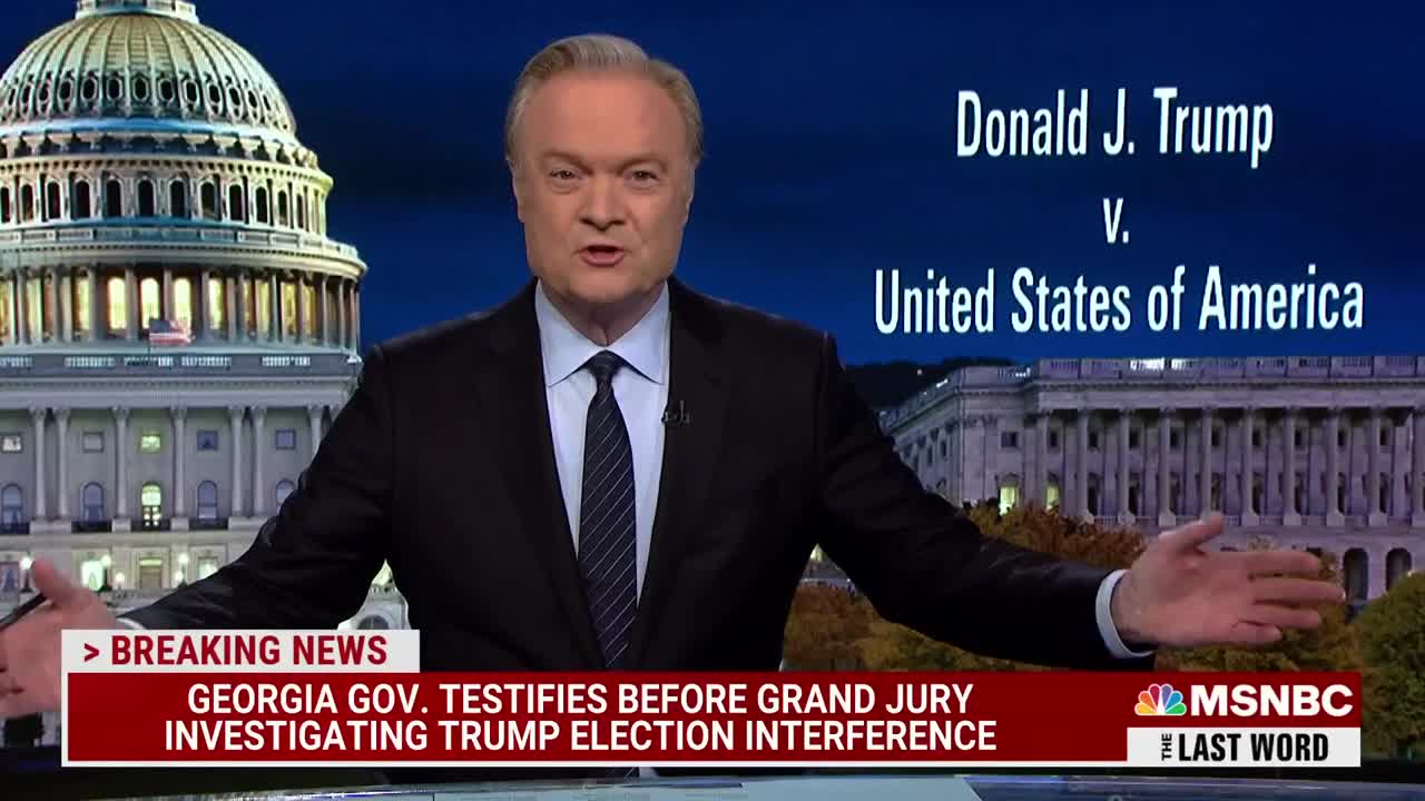 Lawrence: Trump Wrongly Thinks Running Again Will Shield Him From DOJ