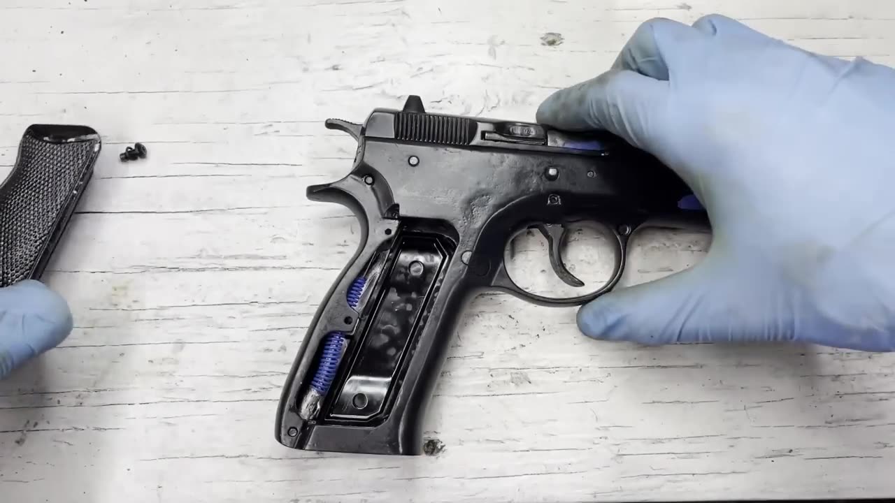 Restoring DESTROYED CZ75 9mm PISTOL!! Extremely Satisfying!!!