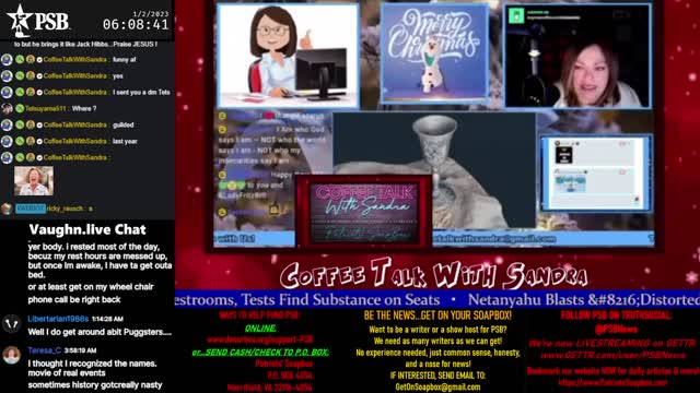 2023-01-02 05:00 EST - Coffee Talk : with Sandra