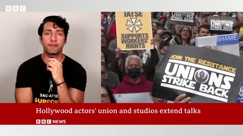 Hollywood actors' union and studios extend talks - BBC News