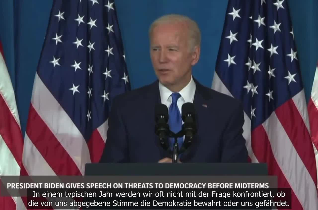 Es war eine düstere Rede von Biden heute Abend.