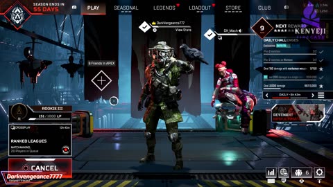 Darkvengeance Playing Apex Legends