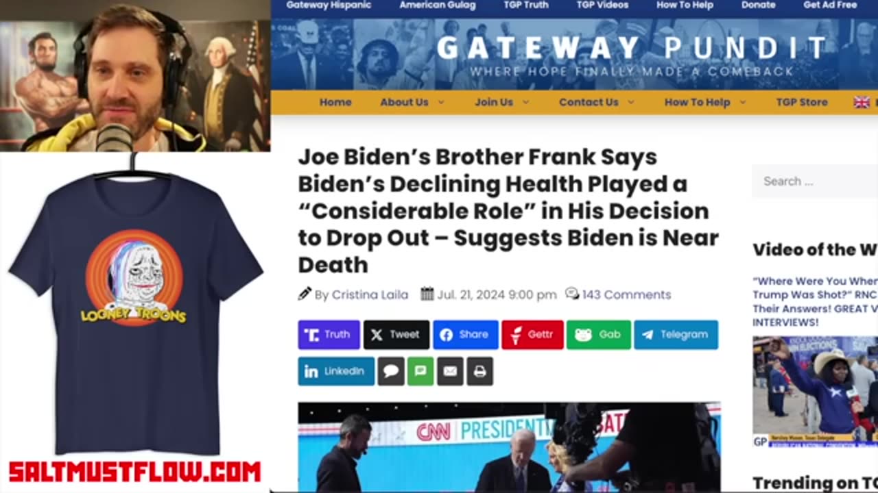 Joe Biden's Brother Says He's Dying & White House Flips Out