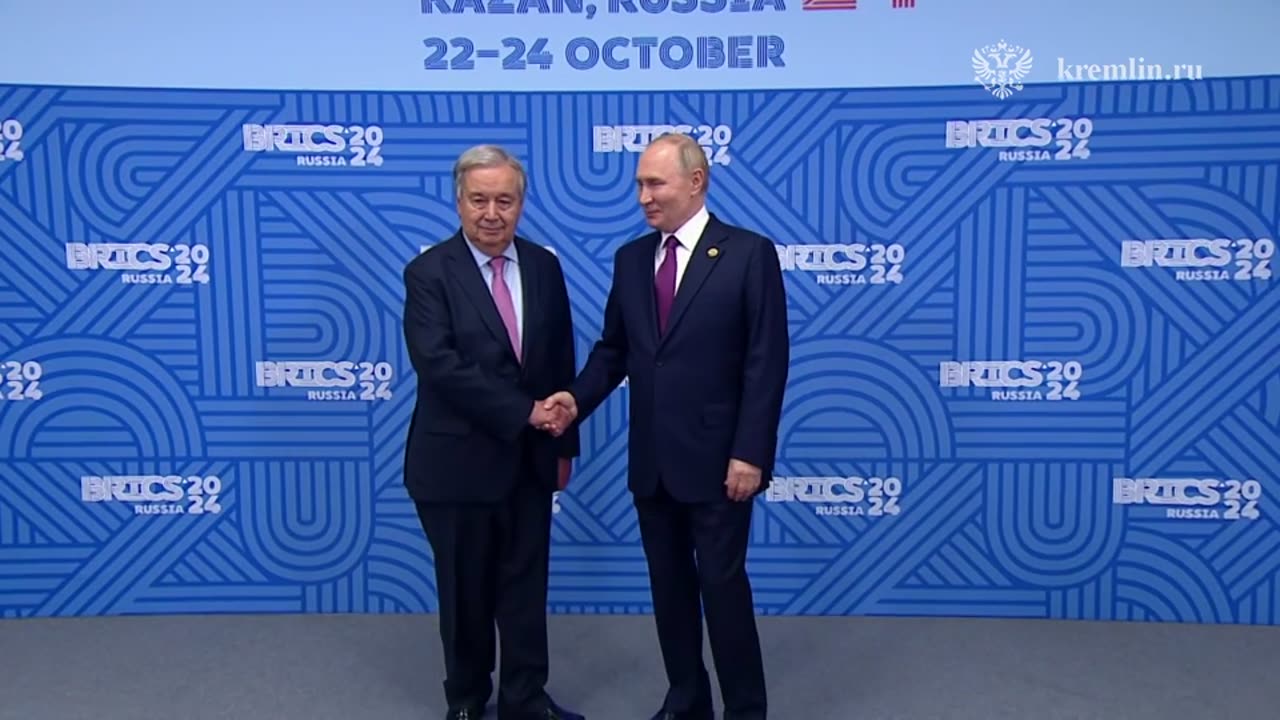 Putin Meeting with UN Secretary General Antonio Guterres