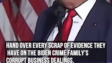 Donald Trump , on Biden crime family