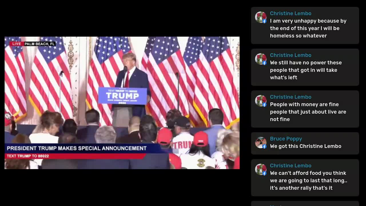 Trump Announcement and my commentary afterward