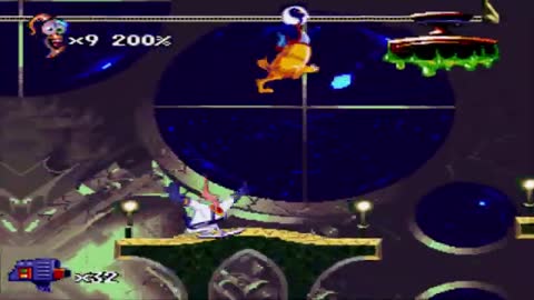 Earthworm Jim 2 (SNES) - Final Boss - Psycrow_Cut