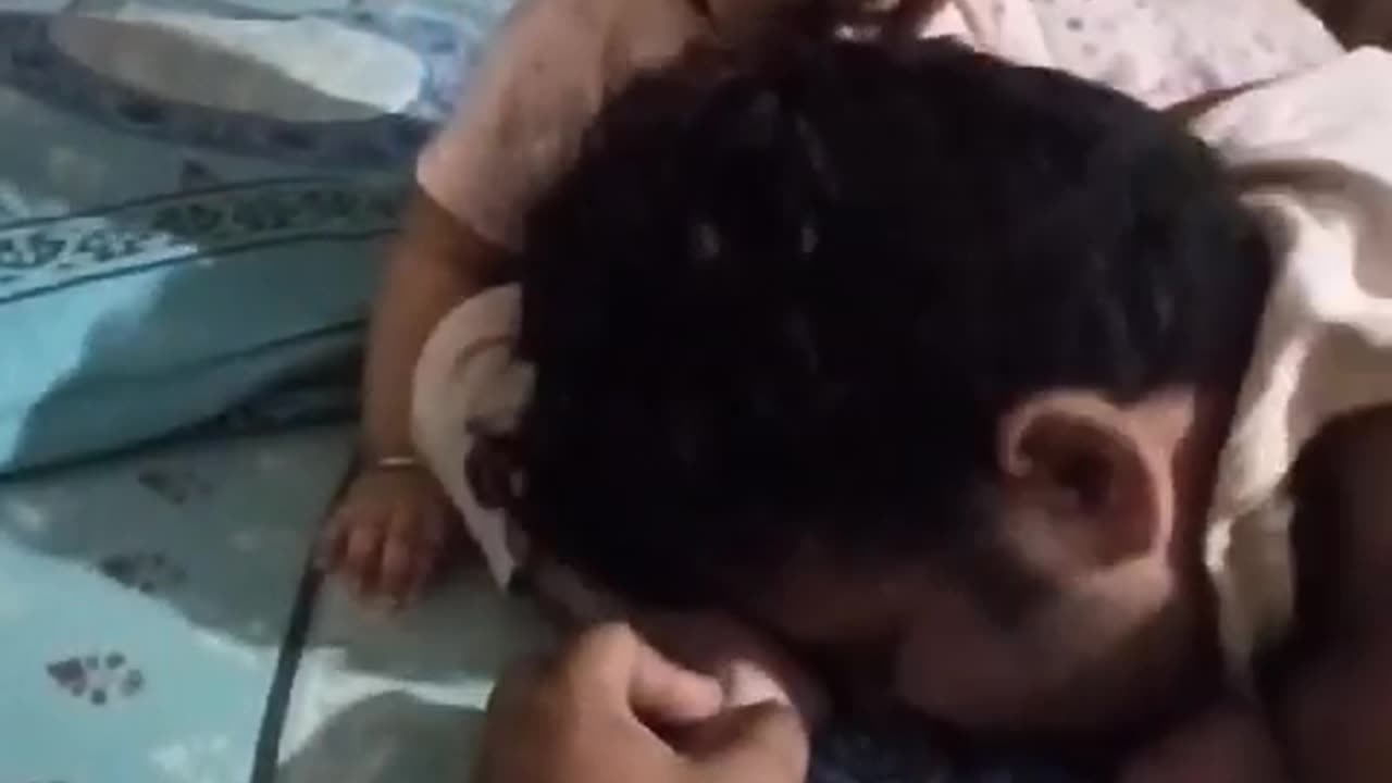 Daddy annoying baby