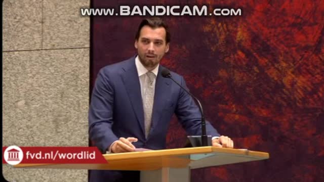 Thierry baudet tijdens de algemene beschouwingen