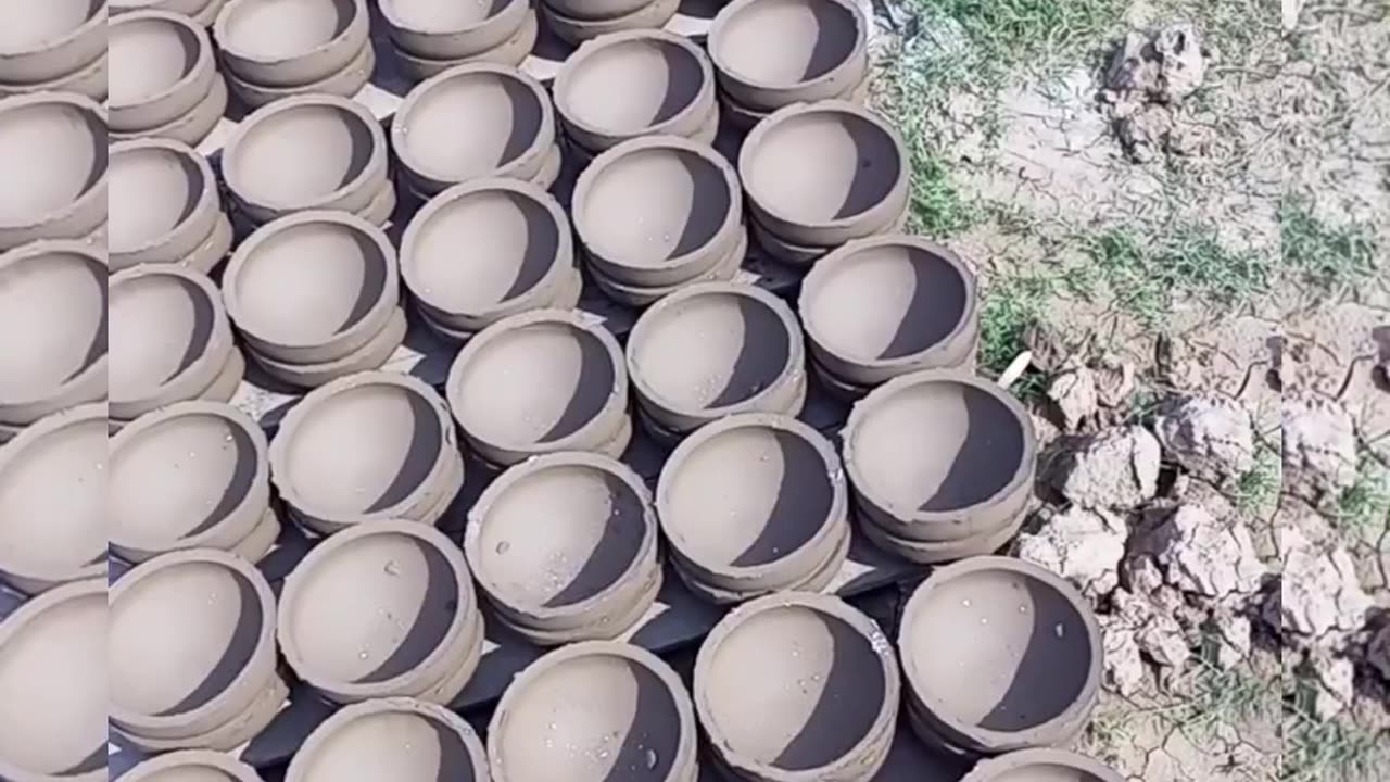 How to make clay pots. Hand krafts. Beautiful clay pot making.