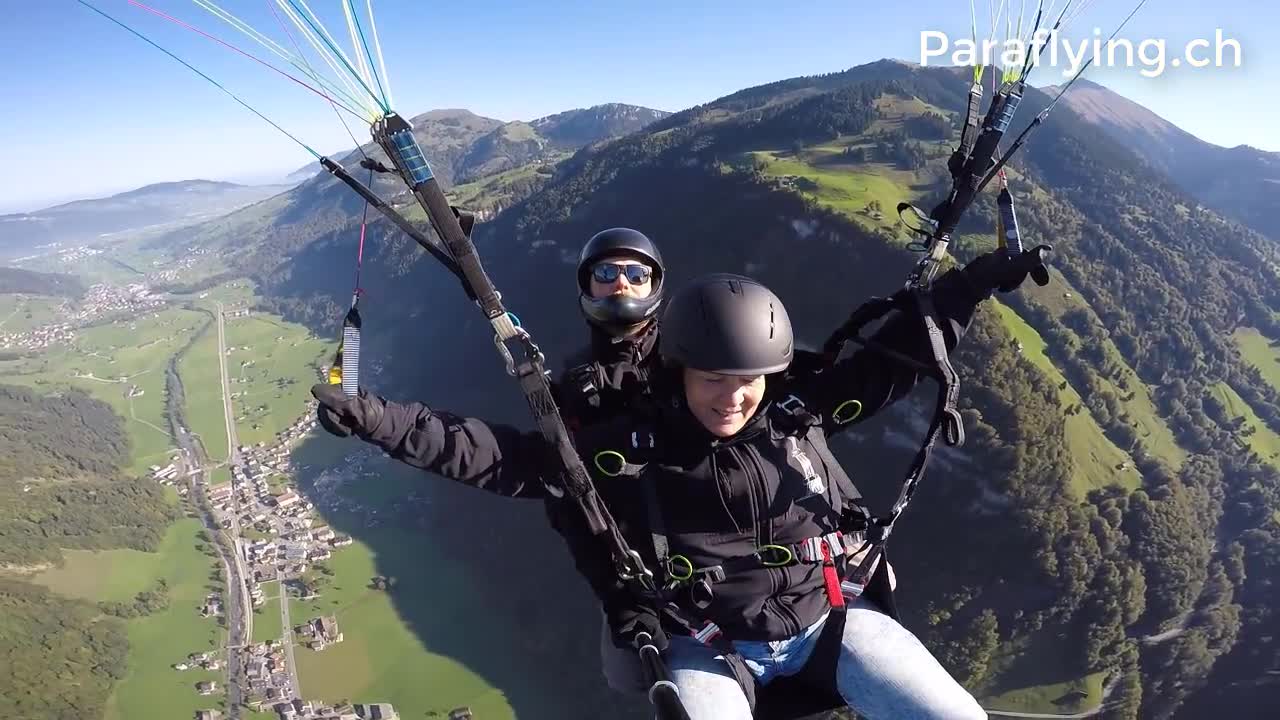 Langer Gleitflug vom Haldigrat