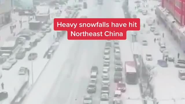 Heavy snowfalls have hit Northeast China regions causing low temperatures and traffic disruptions