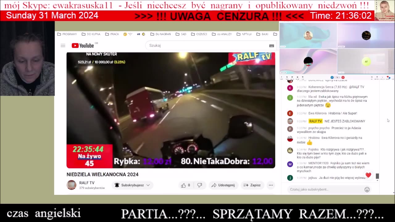 Adam Tabol grozi Rafałowi i mi 👮‍♀️ - 31.03.2024 rok