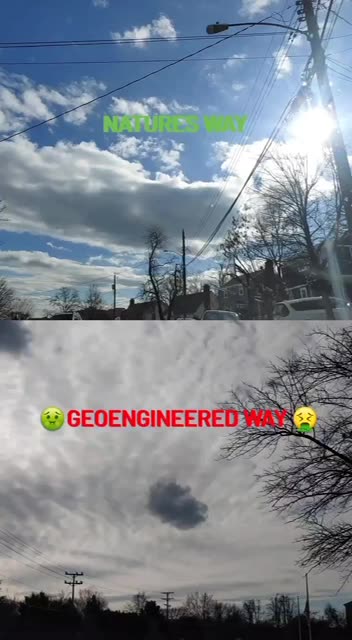 Nature Clouds vs Geoengineering Chemtrails
