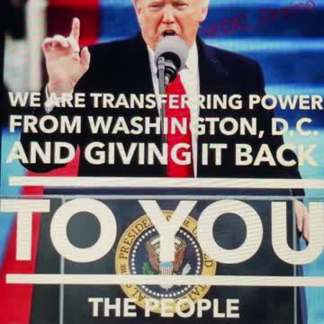 PRESIDENT TRUMP SHIFTING POWER BACK TO THE PEOPLE❤️🇺🇸💙💫