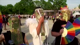 'Feels like Christmas': Fans arrive for Eurovision final