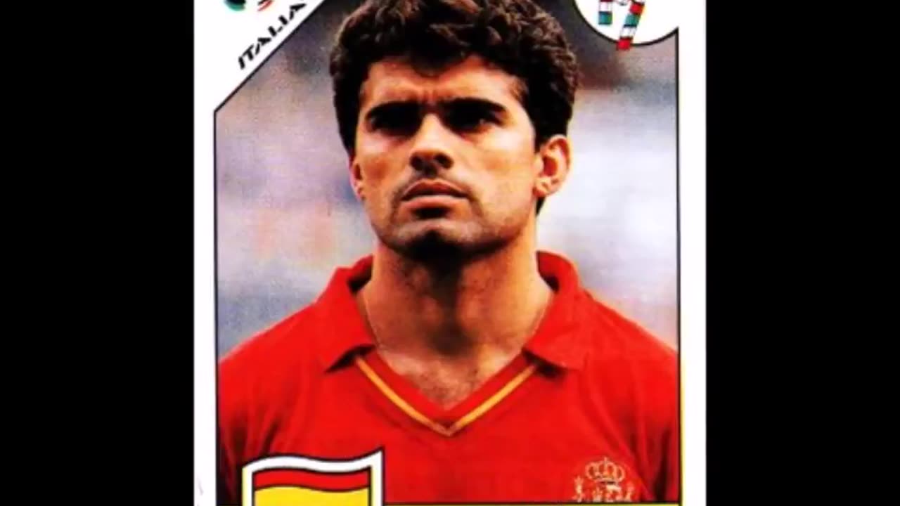 PANINI STICKERS SPAIN TEAM WORLD CUP 1990