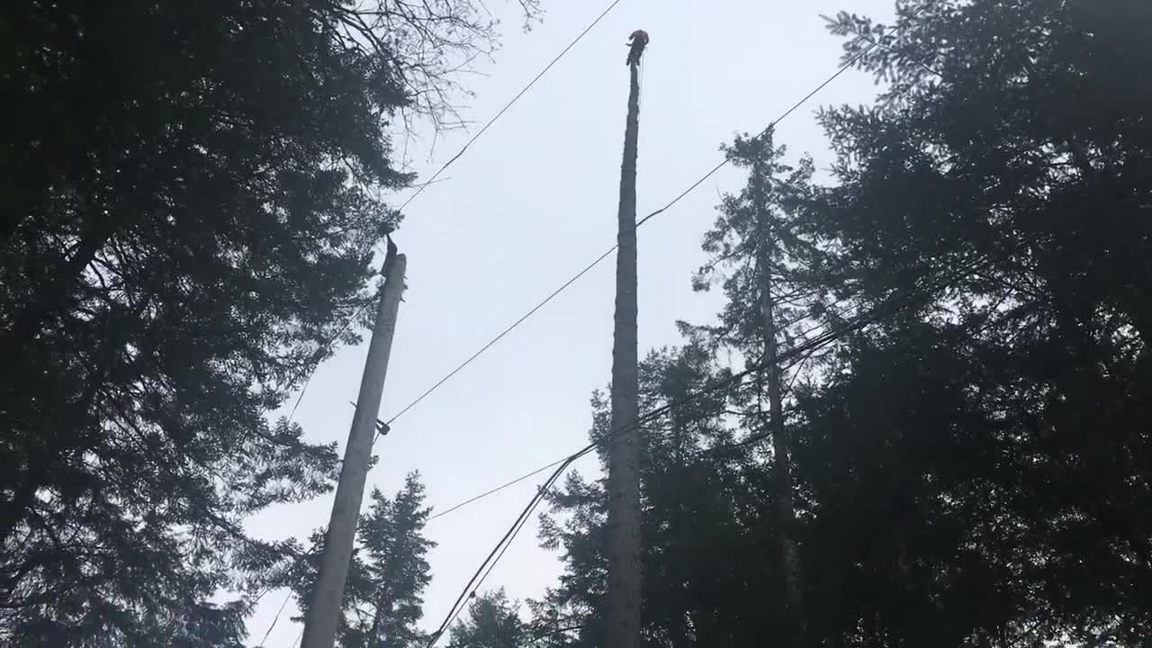 Small top three times the power line height double flip