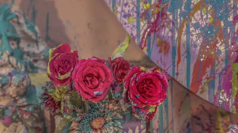 No flower blooms at the beginning
