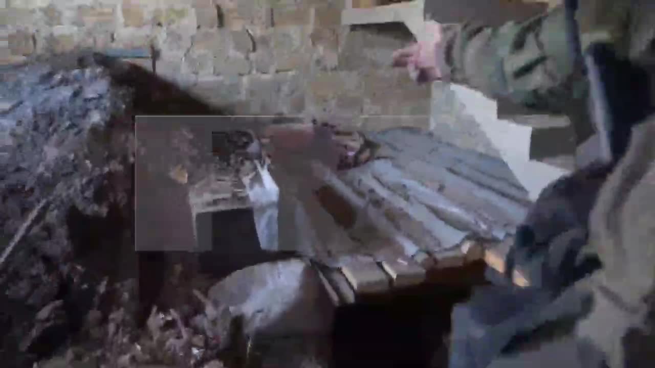 "Mortar gunners were sitting here, firing at the advancing forces of the [DNR] People’s Militia