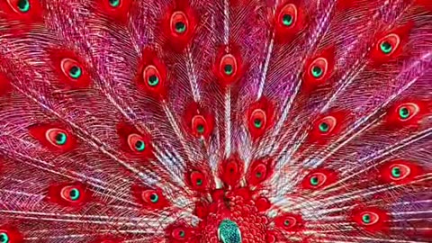 peacock ، red peacock ،Check out the red peacock in this video