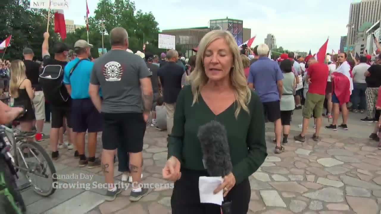 Security tight in Ottawa as protesters arrive for Canada Day