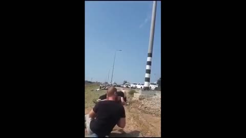 Shooting surrounding the Israeli towns where the clashes with Hamas militants are happening.