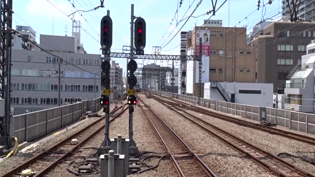 Trains at the Hon-Atsugi Station