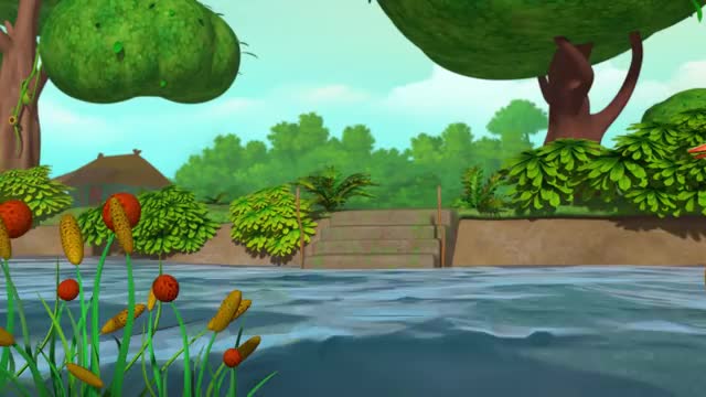 A Goose with Golden Feathers Folk Story - Bengali Stories for Kids - Infobells_Cut