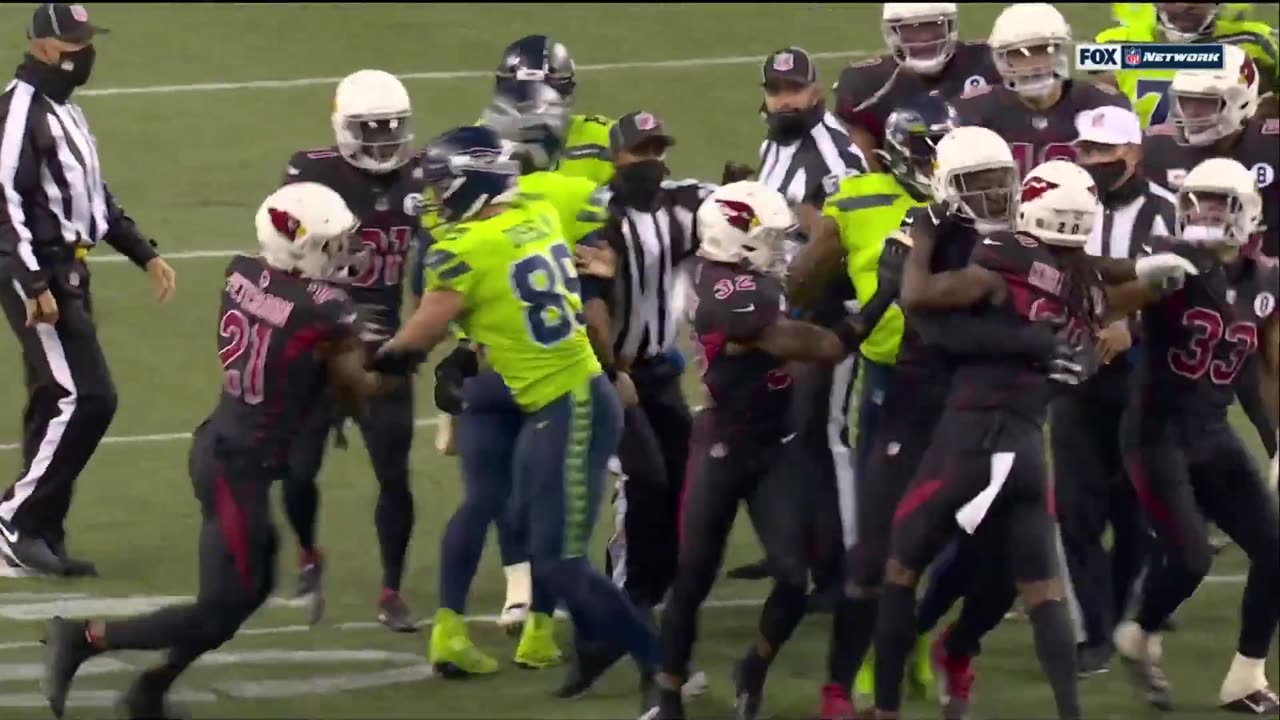 D.K Metcalf vs Dre kirkpatrick Fight cardinals vs Sea hawks | NFL WEEK 1