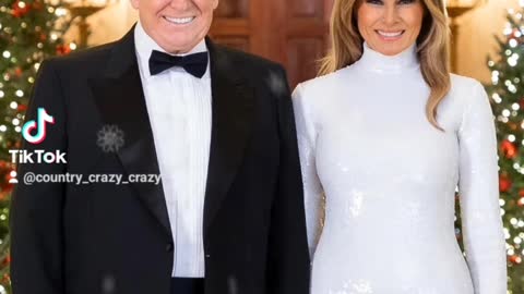 Merry Christmas from president Donald j Trump and Melania Trump