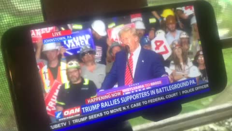 OAN trump rallies supporters in battleground Pennsylvania 06:20 pm Friday 08/30/24