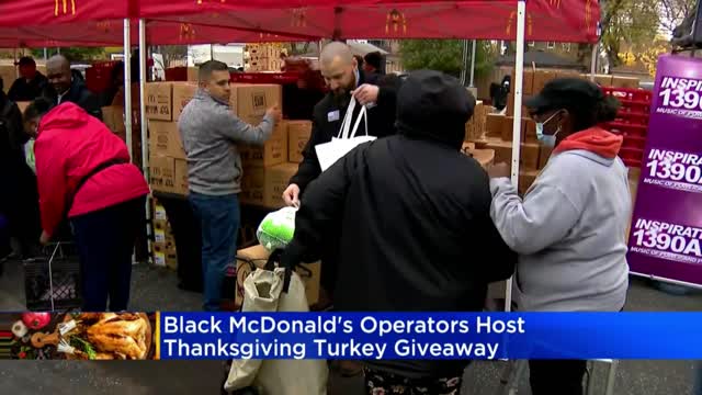 Black McDonalds Operators Association hosting turkey giveaway through Saturday