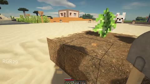 Minecraft RTX graphics chill gameplay