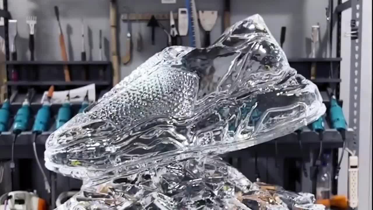 Runner as an Ice Sculpture!