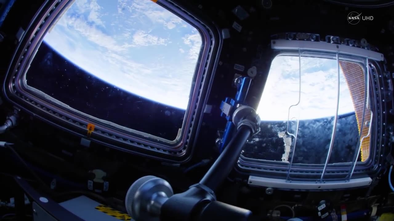 Space Station Fisheye Fly-Through 4K (Ultra HD)